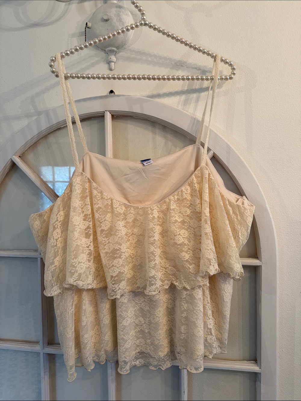 NWT Lace Tiered Cami Old Navy romantic boho chic fairycore Plus Size 2X